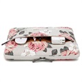 Canvaslife Universal Laptop-Tasche - 13-14" - Weiß Blumen