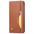 Card Set Serie Samsung Galaxy A22 4G Wallet Hülle - Braun