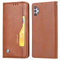 Card Set Series Samsung Galaxy A32 5G/M32 5G Wallet Hülle - Braun