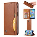 Card Set Serie Samsung Galaxy J6+ Wallet Schutzhülle - Braun