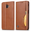 Card Set Serie Samsung Galaxy J6+ Wallet Schutzhülle - Braun