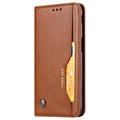 Card Set Serie Samsung Galaxy J6+ Wallet Schutzhülle - Braun