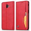 Card Set Serie Samsung Galaxy J6+ Wallet Schutzhülle - Rot