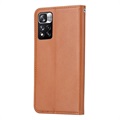 Card Set Series Xiaomi Redmi Note 11 Pro/Note 11 Pro+ Schutzhülle mit Geldbörse - Braun