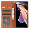 Card Set Series Xiaomi Redmi Note 11 Pro/Note 11 Pro+ Schutzhülle mit Geldbörse - Braun