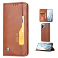 Card Set Serie Xiaomi Mi 11 Lite 5G Wallet Hülle - Braun