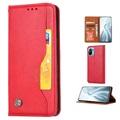 Card Set Serie Xiaomi Mi 11 Lite 5G Wallet Hülle - Rot