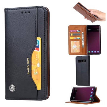 Card Set Series Samsung Galaxy S10e Wallet Hülle - Schwarz