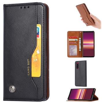 Card Set Series Sony Xperia 5 Wallet Hülle - Schwarz