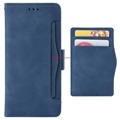 Cardholder Serie Motorola Moto E20 Wallet Hülle - Blau