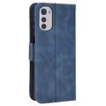 Cardholder Serie Motorola Moto E32 Schutzhülle mit Geldbörse - Blau