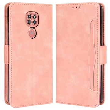 Cardholder Series Motorola Moto E7 Plus Schutzhülle - Rosa