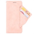 Cardholder Series Motorola Moto E7 Plus Schutzhülle - Rosa