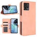 Cardholder Serie Motorola Moto G72 Wallet Hülle - Rosa