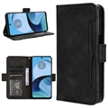 Motorola Moto G14 Wallet Hülle mit Kartenhalter - Schwarz