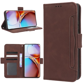 Motorola Edge 40 Pro/Edge+ (2023) Wallet Hülle mit Kartenhalter - Braun
