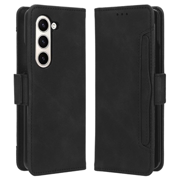 Samsung Galaxy Z Fold5 Wallet Hülle mit Kartenhalter - Schwarz