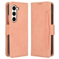 Samsung Galaxy Z Fold5 Wallet Hülle mit Kartenhalter - Rosa