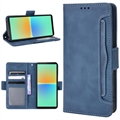 Sony Xperia 10 V Wallet Hülle mit Kartenhalter - Blau