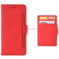 Cardholder Serie Motorola Moto G22 Schutzhülle mit Geldbörse - Rot