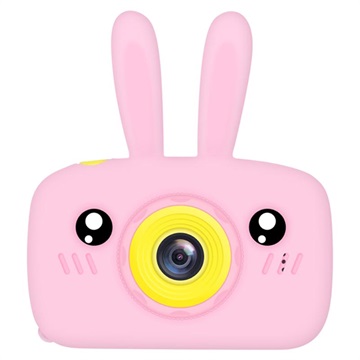 Cartoon HD Kamera für Kinder mit 3 Spiele - 12MP - Hase / Rosa