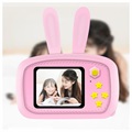 Cartoon HD Kamera für Kinder mit 3 Spiele - 12MP - Hase / Rosa