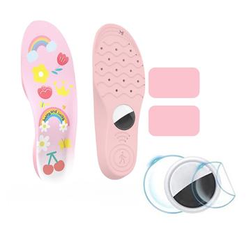 Cartoon-Muster-Schuheinlagen mit AirTag-Halter und Schutzfolien - 155-170mm - Pink