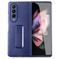 Samsung Galaxy Z Fold3 5G Cover mit Vorderseite Displayschutz - Blau