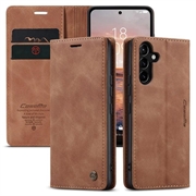 Samsung Galaxy A54 5G Caseme 013 Serie Schutzhülle mit Geldbörse - Braun