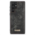 Caseme 2-in-1 Multifunktions Samsung Galaxy S22 Ultra 5G Wallet Hülle - Schwarz