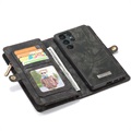 Caseme 2-in-1 Multifunktions Samsung Galaxy S22 Ultra 5G Wallet Hülle - Schwarz