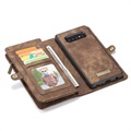 Caseme 2-in-1 Multifunktions Samsung Galaxy S10 Wallet Hülle - Braun