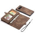 Caseme 2-in-1 Multifunktions Samsung Galaxy S10 Wallet Hülle - Braun