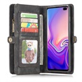 Caseme 2-in-1 Multifunktions Samsung Galaxy S10 Wallet Hülle - Schwarz