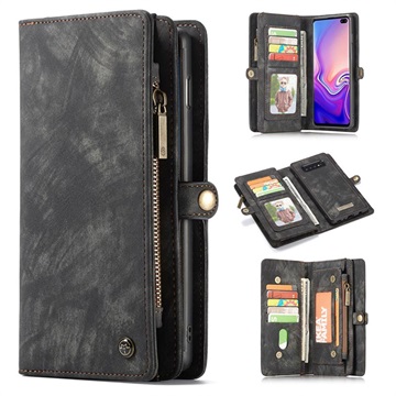 CaseMe 2-in-1 Multifunktions Samsung Galaxy S10+ Wallet Hülle - Grau