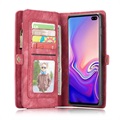 Caseme 2-in-1 Multifunktions Samsung Galaxy S10+ Wallet Hülle - Rot