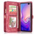 Caseme 2-in-1 Multifunktions Samsung Galaxy S10 Wallet Hülle - Rot