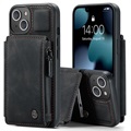 Caseme C20 Reißverschlusstasche iPhone 13 Hybrid Case - Schwarz