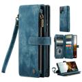 Caseme C30 Multifunktions Samsung Galaxy S22 Ultra 5G Wallet Hülle - Blau