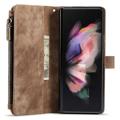 Caseme C30 Multifunktions Samsung Galaxy Z Fold4 5G Wallet Hülle - Braun