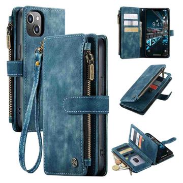 Caseme C30 Multifunktions iPhone 14 Max Wallet Hülle - Blau