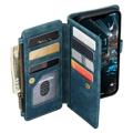 Caseme C30 Multifunktions iPhone 14 Max Wallet Hülle - Blau