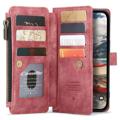 Caseme C30 Multifunktions iPhone 14 Pro Max Wallet Hülle - Rot