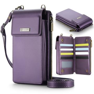 Caseme ME50 Universal Crossbody Tasche mit RFID Schutz - 4"-7.3" - Lila