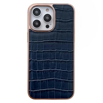 Krokodil Serie iPhone 14 Pro Max Leder Beschichtet Hülle