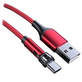 Ladekabel mit drehbarem Magnetstecker - 2m, USB-C - Rot
