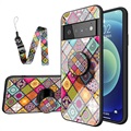 Karo-Muster Google Pixel 6 Pro Hybrid Case - Buntes Mandala