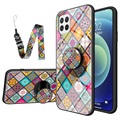Karo-Muster Samsung Galaxy A22 4G Hybrid Case - Buntes Mandala