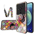 Karo-Muster Xiaomi 12S Ultra Hybrid Case - Buntes Mandala