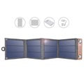 Choetech Faltbares Solarpanel - USB, 14W - Schwarz